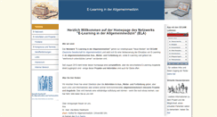 Desktop Screenshot of elearning-allgemeinmedizin.de